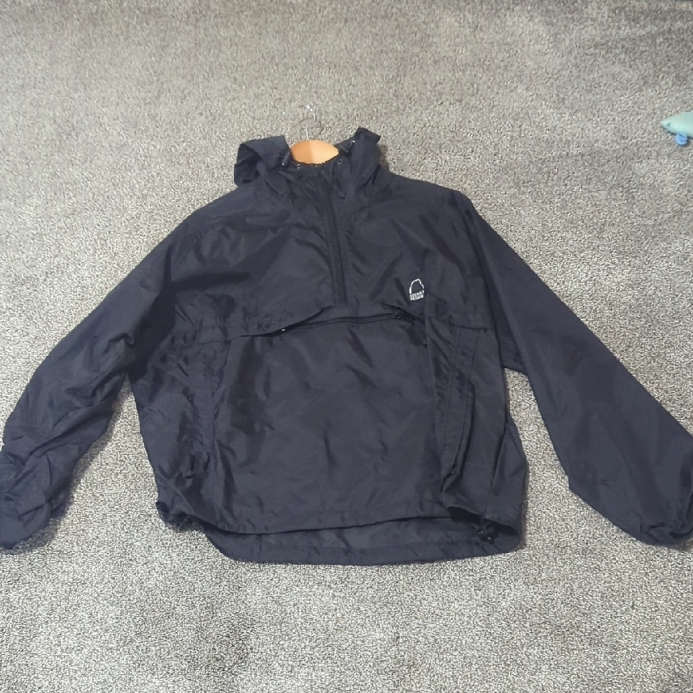 Women's Black Raincoat